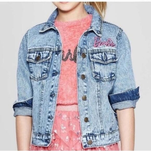 Barbie Embroidered Denim Jacket Size XS - Picture 2 of 7